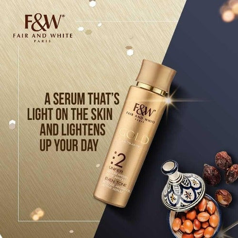 FAIR AND WHITE GOLD 2 UNIFIER SERUM ARGAN EVEN TONE 30ML